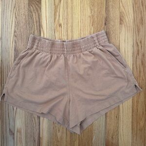 Everlane Women's Brown Elastic Waist Organic Cotton Shorts Size Small